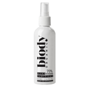 Biody Hand Sanitiser (70% Ethanol) Spray Bottle with Organic Ingredients ~ 100ml
