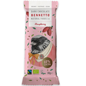 Bennetto Dark Chocolate Raspberry (Organic) ~30g