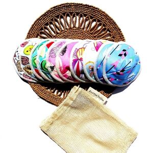 Earths Tribe Reusable Nursing Pads Coned 5 Pack