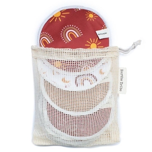 Earths Tribe Reusable Nursing Pads Flat 5 Pack
