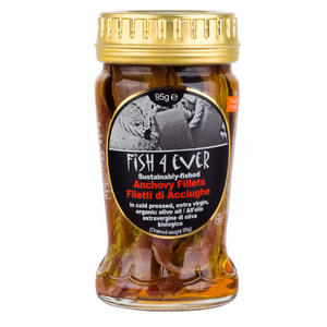 Fish4Ever Anchovies in Organic Olive Oil ~ 95g