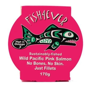 Fish4Ever Wild Pacific Pink Salmon in Brine (Fillets) ~ 170g