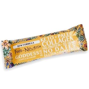 Food to Nourish Goddess Collagen Bar Lemon & Blueberry 40g