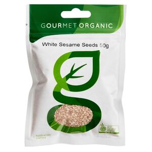 Gourmet Organic Sesame Seeds White 50g