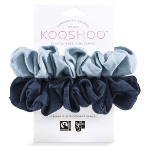 KOOSHOO Plastic-free Scrunchies Evening Sky (Organic) 2 pack