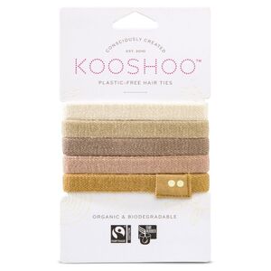 KOOSHOO Plastic-free Hair Ties Blonde (Organic) 5 pack