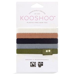 KOOSHOO Plastic-free Hair Ties Classics (Organic) 5 pack