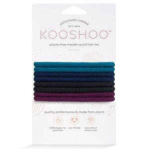 KOOSHOO Plastic-free Round Hair Ties Mondo Dark Hues 8 pack