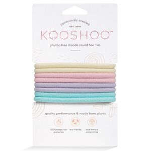 KOOSHOO Plastic-free Round Hair Ties Mondo Pastel Blooms 8 pack