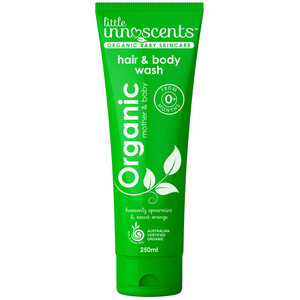Little Innoscents Hair & Body Wash, Heavenly Spearmint & Sweet Orange (Organic) ~ 250ml