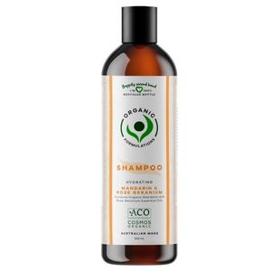 Organic Formulations Mandarin & Rose Geranium Shampoo (Certified Organic) 500ml