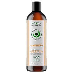 Organic Formulations Mandarin & Rose Geranium Conditioner (Certified Organic) 500ml