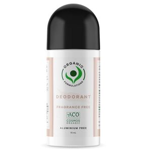 Organic Formulations Fragrance Free Deodorant (Certified Organic) 70ml