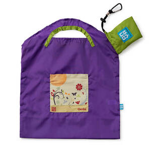 Onya Reusable Shopping Bag Purple Garden ~ Small