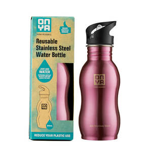 Onya Stainless Steel Drink Bottle Pink ~ 500ml 