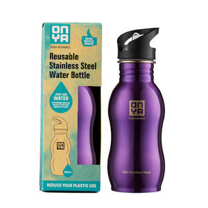 Onya Stainless Steel Drink Bottle Purple ~ 500ml 