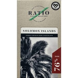 Ratio Cocoa Roasters Solomon Islands Dark Chocolate 76% (Vegan) ~ 70g