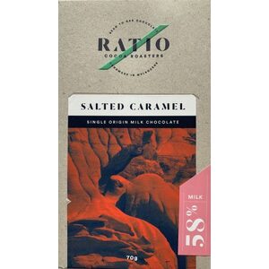 Ratio Cocoa Roasters Salted Caramel Chocolate 58% ~ 70g