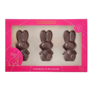 Ratio Cocoa Roasters Milk Chocolate Easter Bunny Trio ~ 120g