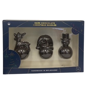 Ratio Cocoa Roasters Dark Chocolate Xmas Bauble Trio (Vegan) ~ 120g [Shortdated BBD: Dec-25]