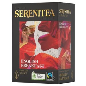 SereniTEA English Breakfast Loose Leaf Tea (Organic & Fairtrade) 125g
