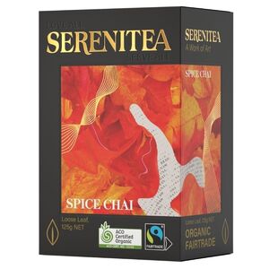 SereniTEA Spice Chai Loose Leaf Tea (Organic & Fairtrade) 125g