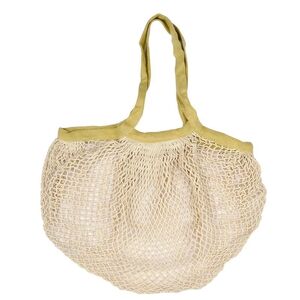 The Keeper String Bag Turmeric Long Handle with Natural Body (Organic Cotton)