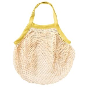 The Keeper String Bag Turmeric Short Handle with Natural Body (Organic Cotton)