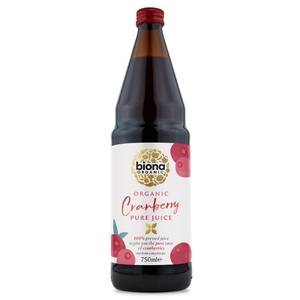Biona Cranberry Pure Juice (Organic) ~ 750ml [Shortdated BBD: Apr-26]