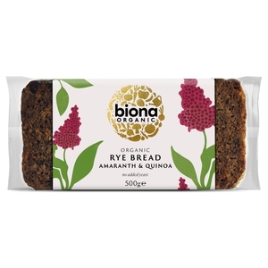 Biona Rye Bread Amaranth & Quinoa (Organic) ~ 500g [Shortdated BBD: Oct-25]