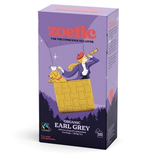 Zoetic Earl Grey (Organic & Fairtrade) 100 Tea Bags [Shortdated BBD: Feb-26]