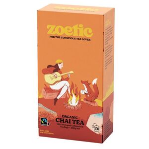 Zoetic Chai (Organic & Fairtrade) 100 Tea Bags