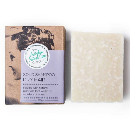 The Australian Natural Soap Co Solid Shampoo Bar Dry Hair 100g