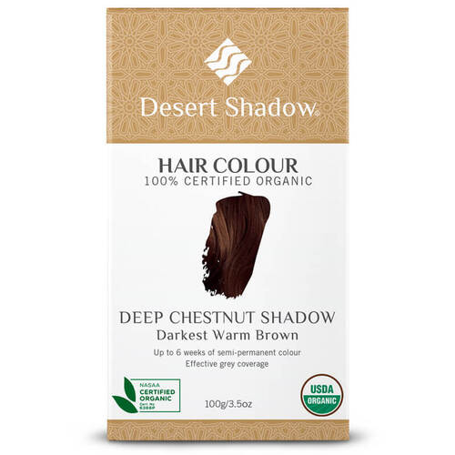 Desert Shadow Organic Hair Dye - Deep Chestnut Shadow 100g