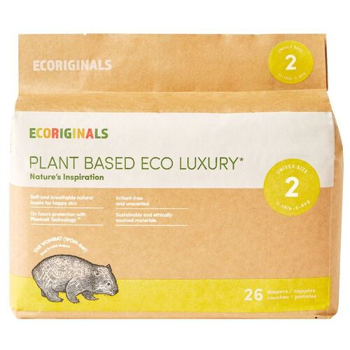 Ecoriginals Infant Nappies (4-7kg) 28 per bag 