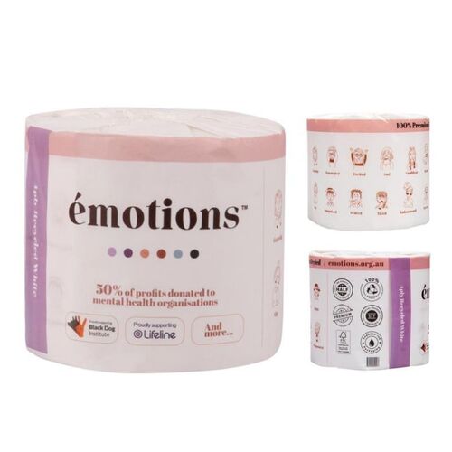 Pallet Price: Emotions 100% Recycled Toilet Paper 4ply - 48 rolls