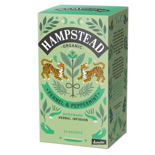Hampstead Tea Fennel & Peppermint (Organic) ~ 20 Tea Bags