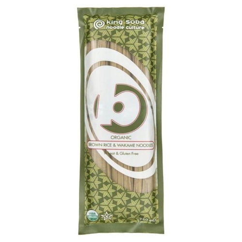 King Soba Brown Rice & Wakame Noodles (Organic) ~ 250g