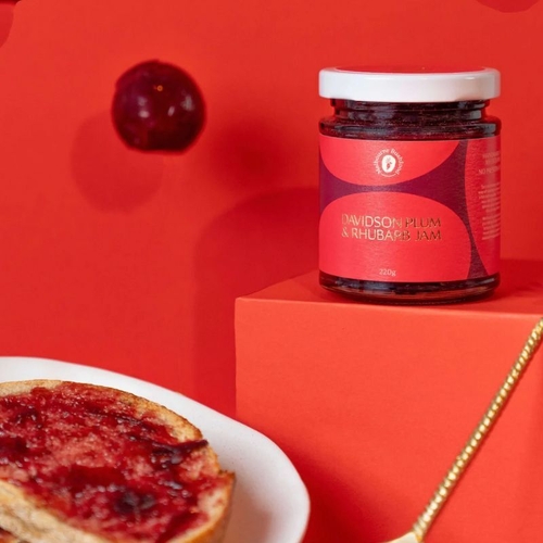 Melbourne Bushfood Davidson Plum & Rhubarb Jam 220g