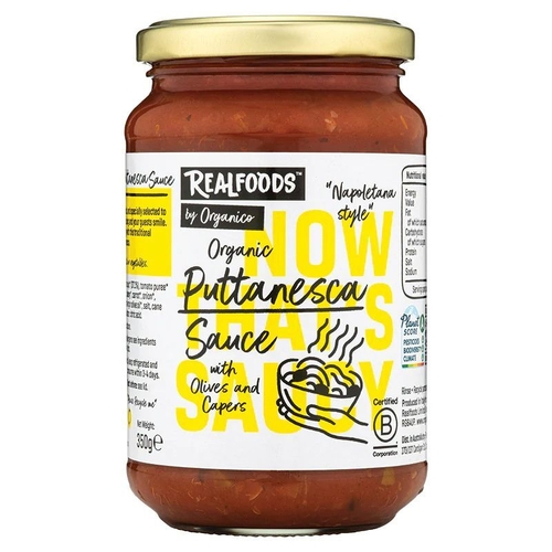 Realfoods By Organico Puttanesca 360g [Shortdated BBD: May-26]
