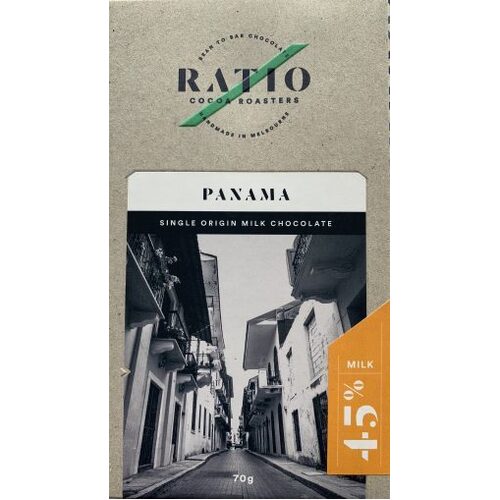 Ratio Cocoa Roasters Panama Milk Chocolate 45% ~ 70g