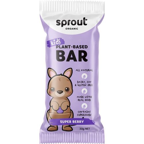 Sprout Organic Kids Snack Bar Super Berry 30g x 12 Pack