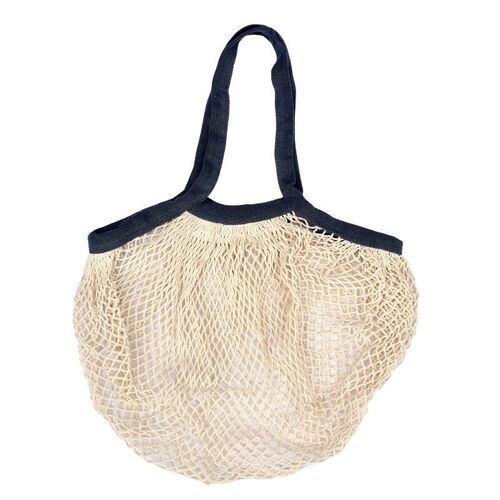 The Keeper String Bag Rock Salt Long Handle with Natural Body (Organic Cotton)