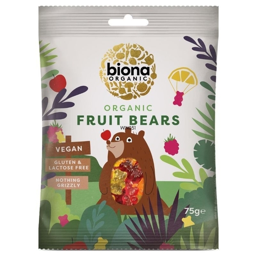Biona Fruit Bears (Organic) ~ 75g [Shortdated BBD: Mar-26]