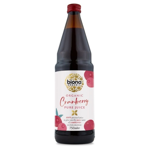 Biona Cranberry Pure Juice (Organic) ~ 750ml [Shortdated BBD: Apr-26]