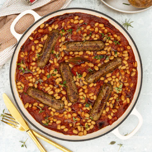 RECIPE: Vegan sausage and bean cassoulet
